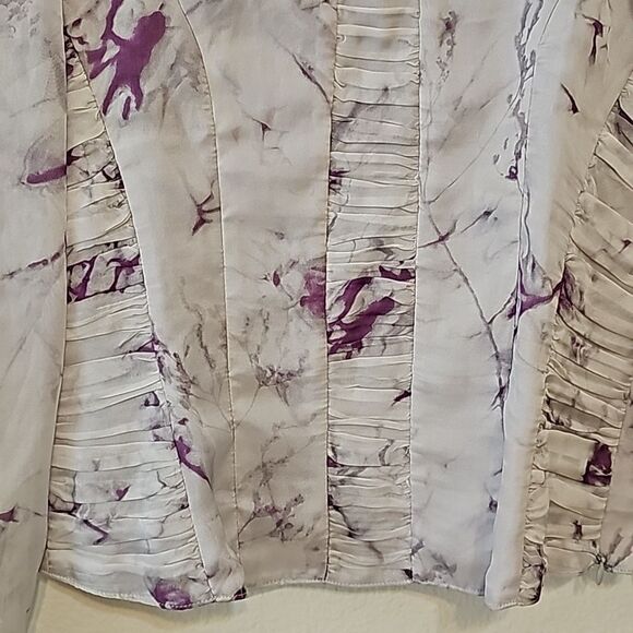 Javier Simorra Barcelona sheer silk blouse size 6 - Picture 3 of 10